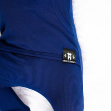 Load image into Gallery viewer, 🇨🇦  Front Opening Ready Set Romper® in Ribbed Into the Blue
