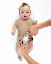 Load image into Gallery viewer, 🇨🇦  Front Opening Ready Set Romper® in Ribbed Sandstone
