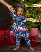 Load image into Gallery viewer, 🇨🇦 Reversible Opening Ready Set Romper® Twirl in Nordic Winter
