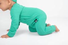 Load image into Gallery viewer, 🇨🇦  Front Opening Ready Set Romper® in Ribbed Seafoam
