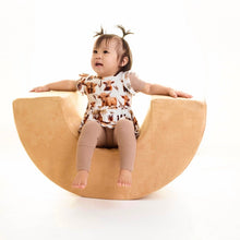 Load image into Gallery viewer, 🇨🇦  Reversible Opening Ready Set Romper® Twirl in Highland Dreams + Ribbed Caramel

