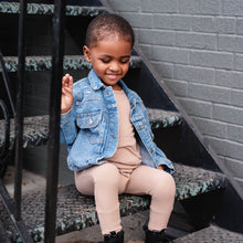 Load image into Gallery viewer, 🇨🇦  Front Opening Ready Set Romper® in Ribbed Sandstone
