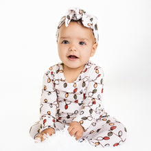 Load image into Gallery viewer, 🇨🇦  Front Opening Ready Set Romper® in Holiday Lights
