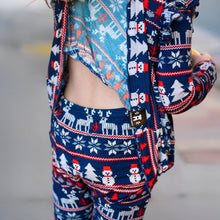 Load image into Gallery viewer, 🇨🇦 Reversible Opening Ready Set Romper® Twirl in Nordic Winter
