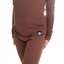 Load image into Gallery viewer, 🇨🇦 2 pc Loungewear Set in Ribbed Milk Chocolate
