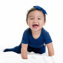 Load image into Gallery viewer, 🇨🇦 Front Opening Ready Set Romper® in Ribbed Into the Blue
