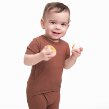 Load image into Gallery viewer, 🇨🇦  Front Opening Ready Set Romper® in Ribbed Milk Chocolate

