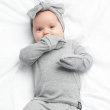 Load image into Gallery viewer, 🇨🇦  Front Opening Ready Set Romper® in Ribbed Heathered Grey
