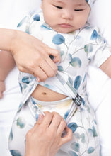 Load image into Gallery viewer, 🇨🇦  Front Opening Ready Set Romper® in Ribbed Eucalyptus Leaves
