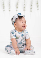 Load image into Gallery viewer, 🇨🇦  Front Opening Ready Set Romper® in Ribbed Eucalyptus Leaves
