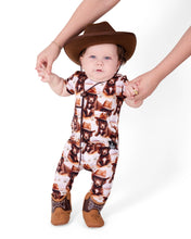 Load image into Gallery viewer, 🇨🇦  Front Opening Ready Set Romper® in Old Yellerstone
