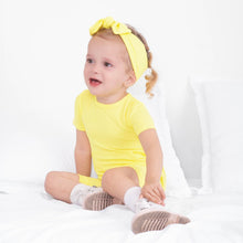 Load image into Gallery viewer, 🇨🇦 Front Opening Ready Set Romper® Shortie in Ribbed Sunshine

