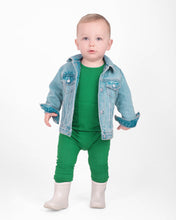 Load image into Gallery viewer, 🇨🇦  Front Opening Ready Set Romper® in Ribbed Emerald
