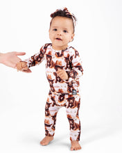 Load image into Gallery viewer, 🇨🇦  Front Opening Ready Set Romper® Shortie in Old Yellerstone
