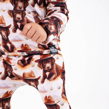 Load image into Gallery viewer, 🇨🇦  Front Opening Ready Set Romper® in Old Yellerstone
