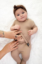 Load image into Gallery viewer, 🇨🇦  Front Opening Ready Set Romper® in Ribbed Sandstone
