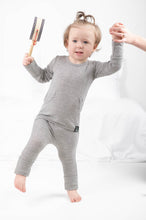 Load image into Gallery viewer, 🇨🇦  Front Opening Ready Set Romper® in Ribbed Heathered Grey
