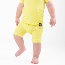 Load image into Gallery viewer, 🇨🇦 Front Opening Ready Set Romper® Shortie in Ribbed Sunshine
