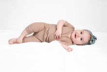 Load image into Gallery viewer, 🇨🇦  Front Opening Shortie Ready Set Romper® in Ribbed Sandstone
