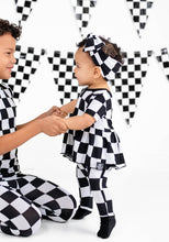 Load image into Gallery viewer, 🇨🇦 Reversible Opening Ready Set Romper® Twirl in Fast Lane
