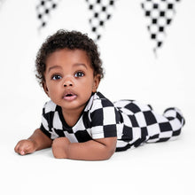 Load image into Gallery viewer, 🇨🇦 Front Opening Ready Set Romper® in Fast Lane
