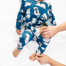 Load image into Gallery viewer, 🇨🇦  Reversible Opening Ready Set Romper® Twirl in Minted O.G Polar Pals
