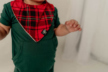 Load image into Gallery viewer, Bib in Tartan Plaid | Bamboo Viscose
