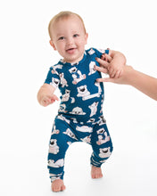 Load image into Gallery viewer, 🇨🇦  Front Opening Ready Set Romper® in Minted O.G Polar Pals
