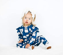 Load image into Gallery viewer, 🇨🇦  Reversible Opening Ready Set Romper® Twirl in Minted O.G Polar Pals
