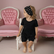 Load image into Gallery viewer, 🇨🇦 Reversible Opening Ready Set Romper® Twirl in Jet Black
